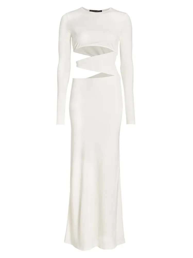 Cut-Out Jersey Maxi Dress