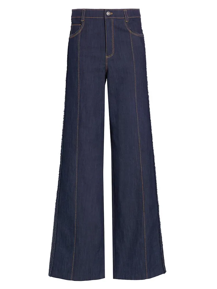 Francine High-Rise Stretch Straight-Leg Jeans