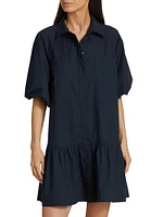 Crissy Cotton Poplin Mini Shirtdress