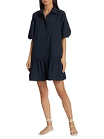 Crissy Cotton Poplin Mini Shirtdress