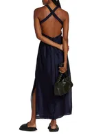 Franc Cross-Back Maxi Dress