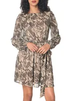 Kirsi Floral Self-Tie Minidress