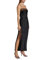 Willa Silk Satin Maxi-Dress