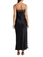 Willa Silk Satin Maxi-Dress