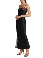 Willa Silk Satin Maxi-Dress