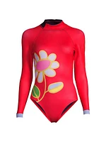 Flower Long-Sleeve Wetsuit