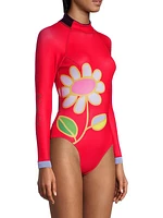 Flower Long-Sleeve Wetsuit