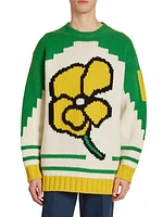 Floral Intarsia Sweater