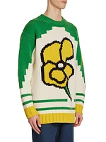 Floral Intarsia Sweater