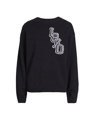 Logo Patch Wool-Cotton Sweater