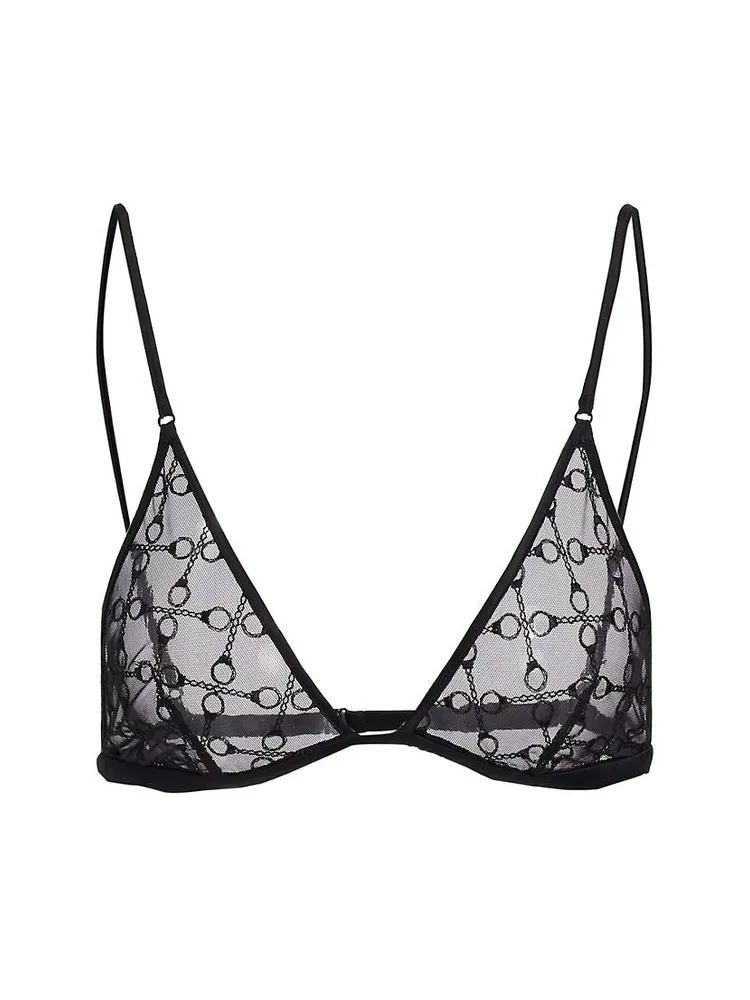 Handcuff Lace Triangle Bra