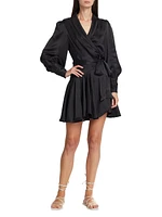 Silk Wrap Minidress