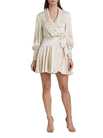 Silk Wrap Minidress