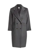 Wool-Blend Car Coat