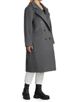 Wool-Blend Car Coat