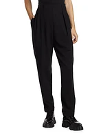 Waverly Pleated-Front Pants