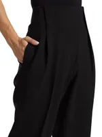 Waverly Pleated-Front Pants