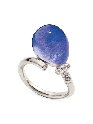 Palloncino 18K White Gold, Rock Crystal, & Multi-Gemstone Ring