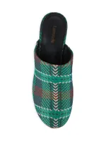 Miso Tartan Platform Clogs