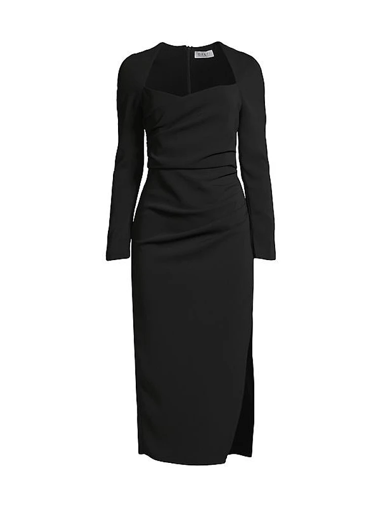 Claudette Ruched Sheath Dress