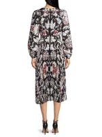 Claudine Printed Stretch Crepe Dress