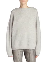 Dramatic Mohair-Blend Sweater