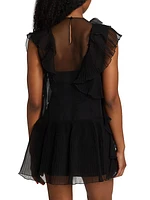 Ruffle Chiffon Minidress