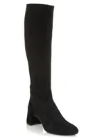 Saint Honore Suede Mid-Calf Boots