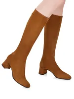 Saint Honore Suede Mid-Calf Boots