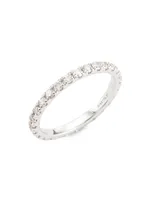 Be Mine 18K White Gold & Diamond Large Eternity Band