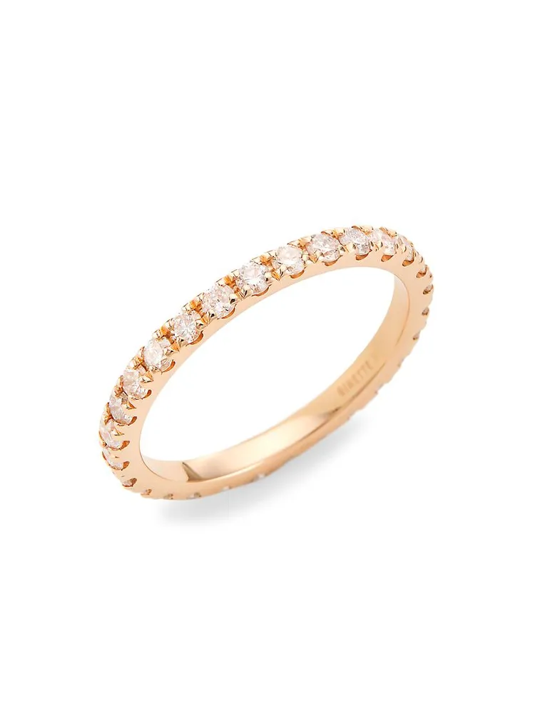 Be Mine 18K Rose Gold & Diamond Large Band