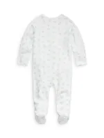 Baby's Interlock Cotton Footed Coverall