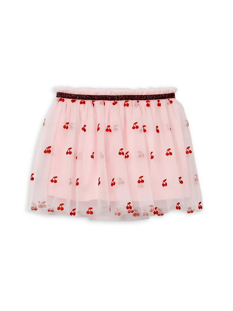 Baby Girl's Cherry Tulle Skirt