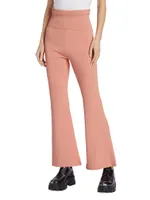 Compact Knit Flared Pants