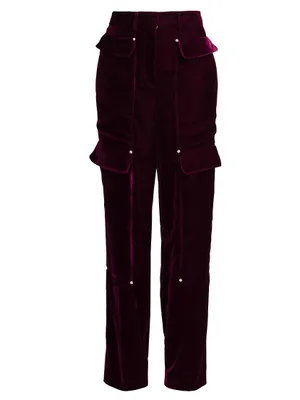 Workwear Velvet Cargo Pants