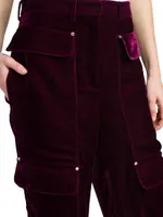 Workwear Velvet Cargo Pants