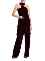 Workwear Velvet Cargo Pants