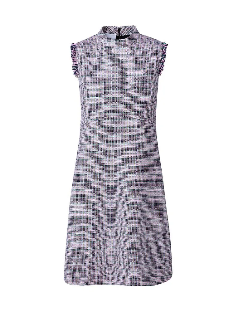 Sleeveless Tweed Minidress