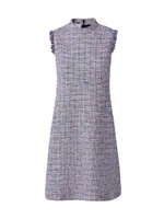 Sleeveless Tweed Minidress