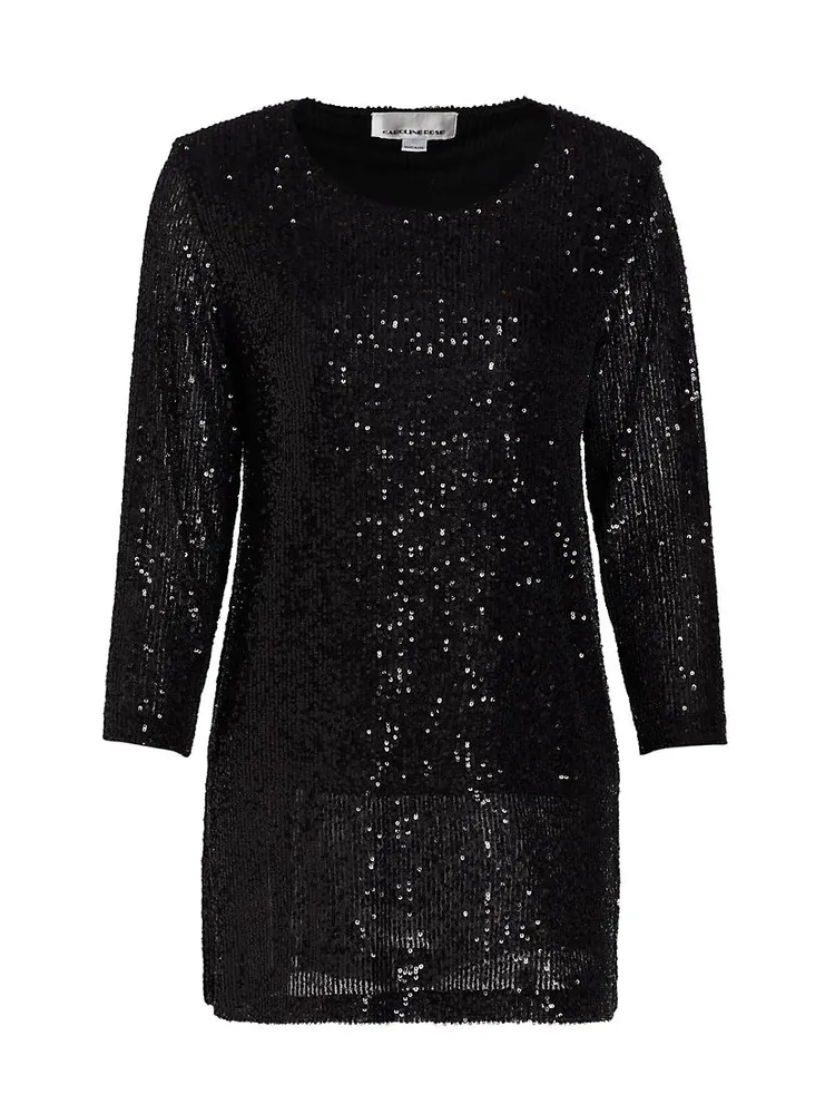 Sequined Easy Knit Tunic