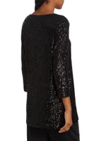 Sequined Easy Knit Tunic