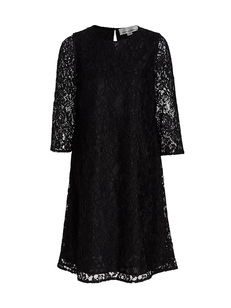 Flora Lace Knit Swing Dress