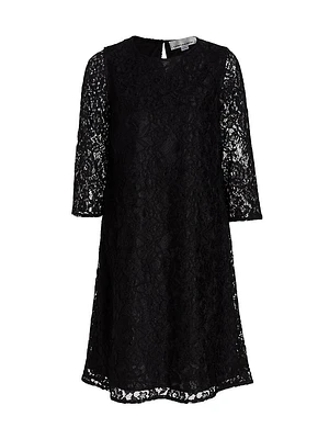 Flora Lace Knit Swing Dress