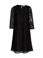 Flora Lace Knit Swing Dress