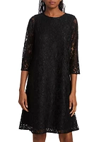 Flora Lace Knit Swing Dress