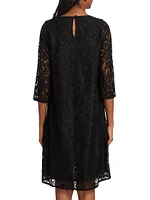 Flora Lace Knit Swing Dress