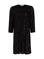 Sequined Knit Dress