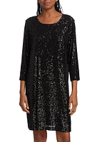 Sequined Knit Dress
