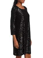 Sequined Knit Dress