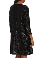 Sequined Knit Dress